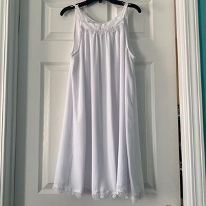 Susana Monaco White Flowy Dress with Lace Details